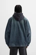 Джинсовая куртка с утепленной подкладкой Zara голубой вареный XL арт.1538\373\400 - изображение 7