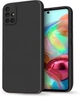 Силиконовый чехол HardCorner Samsung Galaxy A71 A715 (с микрофиброй) Black (34819-2B) - изображение 1
