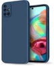 Силиконовый чехол HardCorner Samsung Galaxy A71 A715 (с микрофиброй) Blue (34819-28) - изображение 1