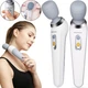 Беспроводной ударный массажер Smart Wireless Handy Massager ST-806 для всего тела и мышц / Аккумуляторный вибромассажер для шеи плечей Белый - изображение 1