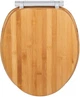 Сиденье для унитаза Wenko Bamboo Easy Close Fix-Clip, коричневое - изображение 1