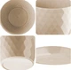 Doniczka na kwiaty z podstawką Kadax Amily 25 cm + 30 cm 2 szt. Kremowa (K8173) - obraz 3