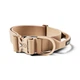 Тактический широкий облегченный ошейник с ручкой для собак BullyBillows Lighter Combat Collar Handle 5 cm XL: 50 мм, ОШ 56-73 см Бежевый - изображение 1
