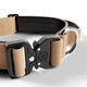 Тактический ошейник с ручкой для собак BullyBillows Combat Collar Handle 4 cm L: 40 мм, ОШ 48-66 см Бежевый - изображение 3