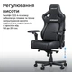 Крісло для геймерів Anda Seat Kaiser 4 V2 Size XL PVC Black Fabric (AD12YDDC-XLL-20-B-CF-03) ( 13634 ) - изображение 9
