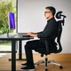 Крісло Mealux D1 Air Fabric Black (арт. HF-D1 F/B) - изображение 2
