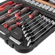 Набір інструментів 1/2" & 1/4", 56 од., Cr-V STORM INTERTOOL ET-8056 - изображение 6