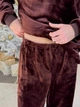 Пижама мужская XL теплая Коричневая (кофта + штаны) Шоколад Велсофт COSY - изображение 2