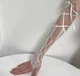 Перчатки короткие митенки из сетки Лолита кружевные ажурные кружево белый One Size - изображение 1