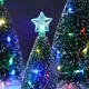 Новорічна настільна ялинка 175 мм з підсвіткою 10 LED Xmas Decor Multicolor - изображение 5