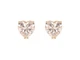 Сережки XUPING пусети M&L 18K "Кристальні серця" 10х10мм 303599 - изображение 1