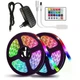 Стрічка світлодіодна RGB 5050 5м з пультом для підсвічування телевізора, монітора, меблів від USB - изображение 1