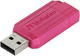 Pendrive Verbatim PinStripe 128 GB USB 2.0 Pink (23942494607) - obraz 1