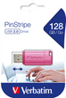 Pendrive Verbatim PinStripe 128 GB USB 2.0 Pink (23942494607) - obraz 3