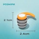 Беруши для сна плавания Акула силиконовые трехслойные шумоподавляющие берушки затычки в уши от храпа в бассейн самолет анатомические в футляре Univerza Синие 56_2_L_2B - изображение 14