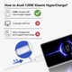 Кабель быстрой зарядки Xiaomi 120W 90W 67W 55W 33W Mi Turbo Charge USB Type-C 6A для Xiaomi Redmi Poco 1 метр - изображение 3