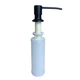 Набір кухонний Adamant Horizon Medium, штучний камінь, прямокут., з крилом, 700х500х230мм, чаша - 1, врізна, чорний + змішувач та дозатор - зображення 6