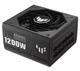 Блок живлення 1200 Вт, Asus TUF Gaming Gold, Black, модульний, 80+ Gold, Active PFC, 135 мм, 4xMolex / 5xSATA / 2x16-pin / 3x6+2-pin / 2x4+4-pin / 1x20+4-pin, захист OPP/OVP/UVP/SCP/OCP/OTP, ATX 12V (TUF-GAMING-1200G) - изображение 1