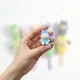 Бархатный брелок Labubu Mini Monster Labu сидячий Лабубу случайный персонаж - изображение 2
