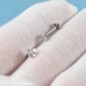 Лабрет с камнем звезда Asteel L0311 медицинская сталь 6 мм - изображение 3