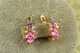 Сережки Xuping Jewelry Ельфійські з різнокольоровими каменями 1,4 см золотисті - зображення 2