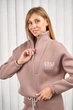 Женский прогулочный костюм Tishee Зип-поло из футера S Капучино - изображение 3
