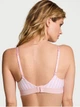 Бюстгальтер Victoria's Secret The T-Shirt Push Up Shine Patch Bra (36C) — Pretty Blossom Pink Stripe - изображение 2