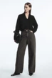 Кардиган жіночий cos chunky cropped cashmere-blend cardigan 1190832002 L Чорний - зображення 1