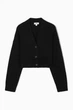 Кардиган жіночий cos chunky cropped cashmere-blend cardigan 1190832002 L Чорний - зображення 4