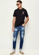 Мужская чёрная футболка MC2 SAINT BARTH XXL (ARN000403094I-L) - изображение 4