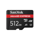 Карта пам'яті SanDisk microSD Express microSDXC UHS-I U3 A1 512 GB (SDSQXFN-512G-GN4NN) - зображення 1