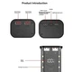 Корпус повербанка DIY BQ-S21PD/S87PD-V1, 22.5W, под АКБ 4x21700, 2xUSB-A, Type-C in/out, Lightning in, BLACK-TRANSPARENT - изображение 2