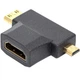 Адаптер 3 in 1 HDMI Female to Mini HDMI Male + Micro HDMI Male - зображення 1