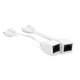 POE инжектор пассивный (пара) 802.3at (30Вт) с портами Ethernet 10/100Mbps, white, OEM Q50 Voltronic 3-0039 - изображение 1