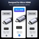 Кабель мультимедійний HDMI M to HDMI micro M 2.0m V2.1 8K60Hz HD164 black Ugreen (15517) - зображення 6