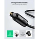 Кабель мультимедійний Optical Toslink 1.5m AV122 black UGREEN (70891) - зображення 4
