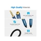 Кабель мультимедийный 3.5mm M to 3.5mm F 1.0m AV118 blue Ugreen (40673) - изображение 8