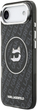 Панель Karl Lagerfeld IML Glitter Karl & Choupette Heads Logo MagSafe для Apple iPhone 17 Air Black (KLHMP17MHMKBCHOK) - зображення 2