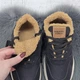 Женские зимние кроссовки Gipanis черные с искусственным мехом тедди 39р (25,5 см) 8280 - изображение 6