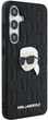 Etui Karl Lagerfeld Leather Monogram Pin Logo Karl Head do Samsung Galaxy S25 Black (3666339449797) - obraz 4