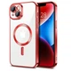 Чехол Fiji Chrome для Apple iPhone 14 с MagSafe и защитой камер Red - изображение 1