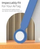 Чохол-брелок для AirTag силіконова петля MOKO Blue - изображение 2