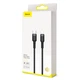 Кабель Baseus Cafule Cable Type-C to iPhone PD 18W 1m Gray+Black - зображення 6