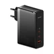 МЗП Baseus GaN5 Pro Fast Charger 2C+U 140W EU Black(With Superior Series Fast Charging Data Cable Type-C to Type-C 240W（48V/5A） 1m Black) - изображение 1