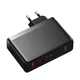 МЗП Baseus GaN5 Pro Fast Charger 2C+U 140W EU Black(With Superior Series Fast Charging Data Cable Type-C to Type-C 240W（48V/5A） 1m Black) - изображение 3