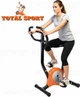 Велотренажер Infinito Total Sport (до 110 кг, механический, компактный, бело-оранжевый) - изображение 1