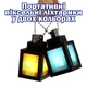 Міні брелок-нічник Minecraft — піксельний ліхтарик, LED, синій, Type-C, 5,8 см - зображення 2