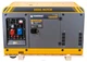 Дизельный генератор Powermat PM-AGR-18000MD 16 кВт промышленный четырехтактный двигатель с воздушным охлаждением AVR вольтометр на колесах - изображение 3