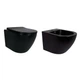 Унитаз подвесной Ultra Quiet QT13332381АSMB + биде подвесное QT1355046FMB - изображение 1