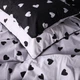 Комплект постельного белья MirSon Бязь 17-0669 Black and White Love 2 x 160 x 220 см (2200010179828) - изображение 5